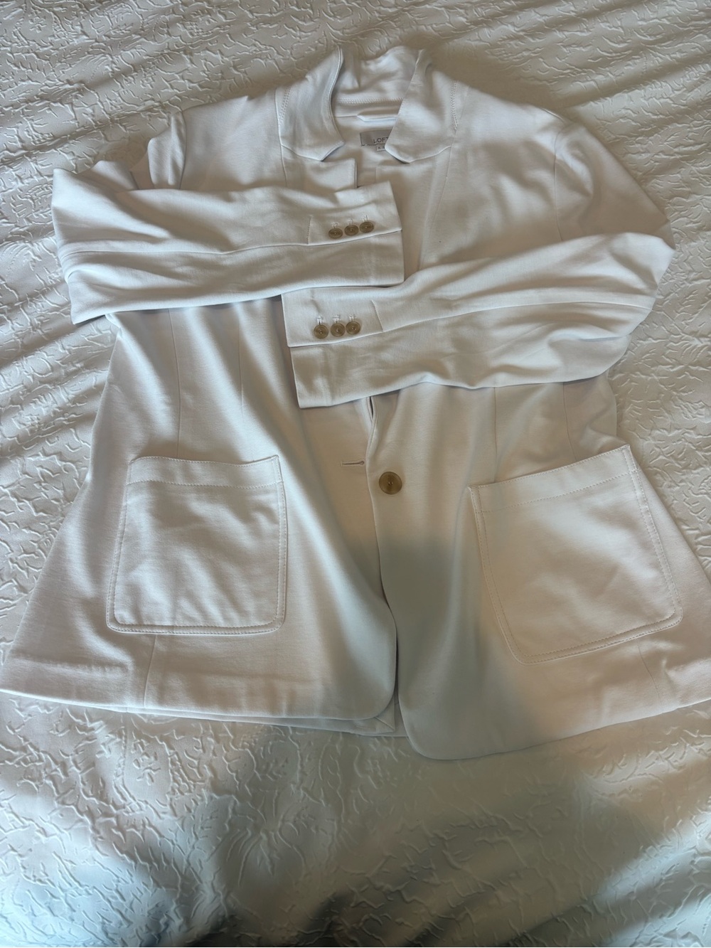 LOFT Women's White Blazer Jacket - Picture 2 of 15